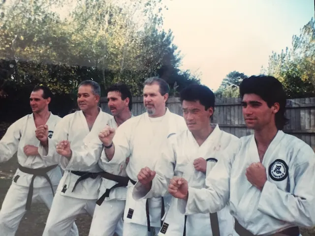 Training across generations with the late Shihan Dr Richard Bradford, founder of Goshin Ryu Karate